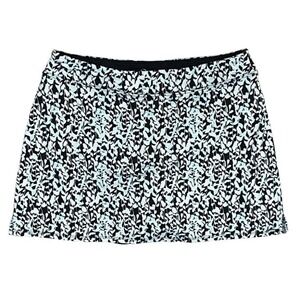 Colorado Clothing Tranquility Skort Womens M Black Blue Leaf Print Golf Tennis